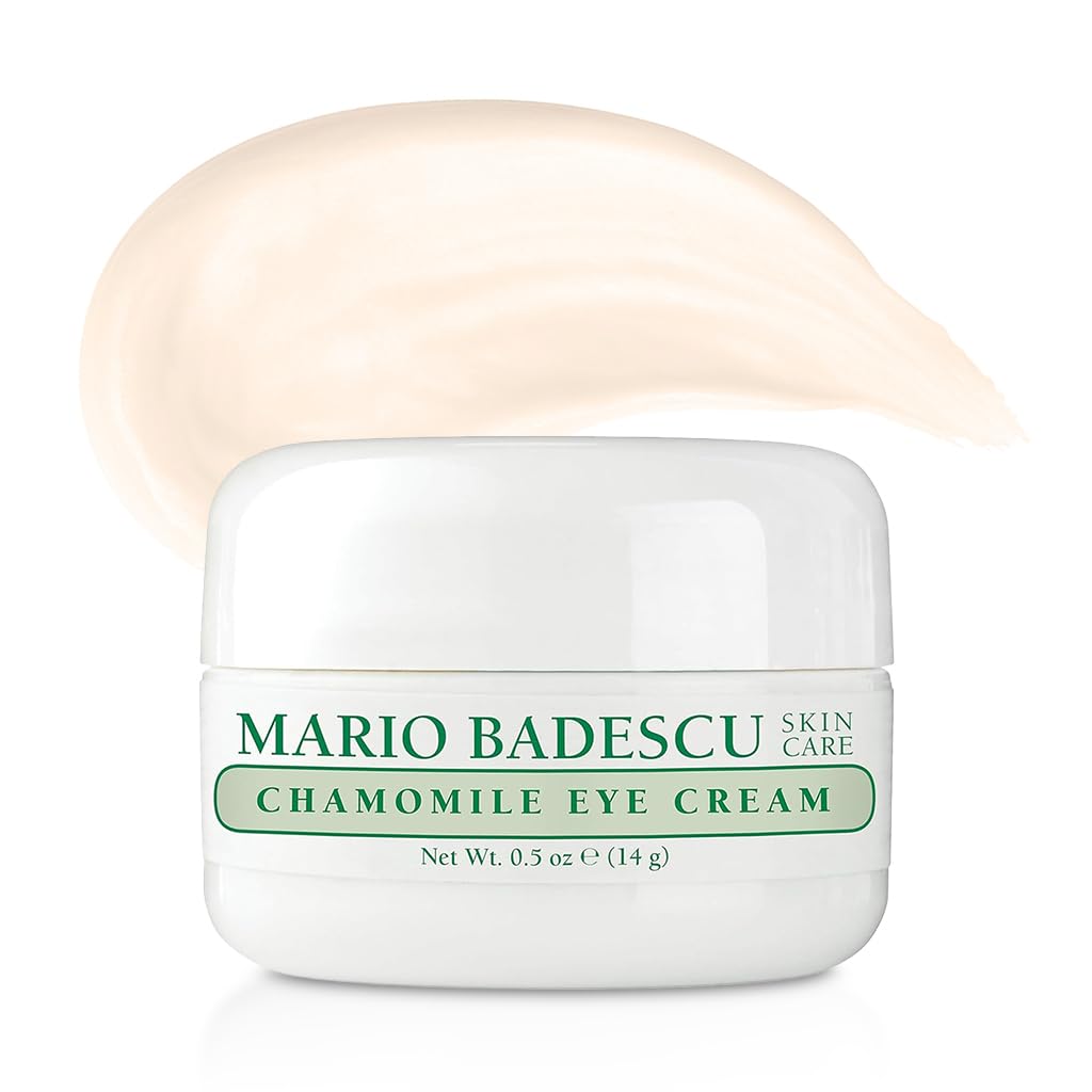 Mario Badescu Chamomile Eye Cream for Combination, Dry or Sensitive Skin, Luxurious & Soothing Eye Care Formulated with Vitamin A & E Oils, Pack of 1