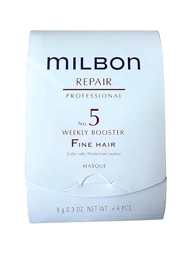 Milbon Repair No. 5 weekly booster for Fine Hair Masque 4 x 0.3 Fl. Oz.
