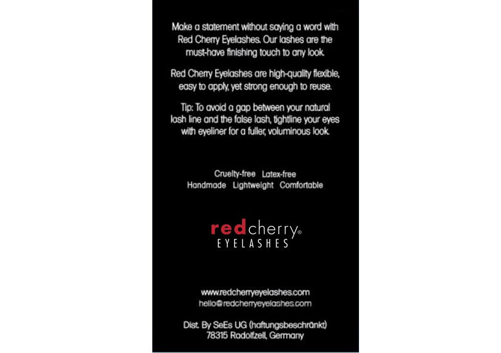 Red Cherry #DW False Eyelashes (Pack of 3 Pairs)
