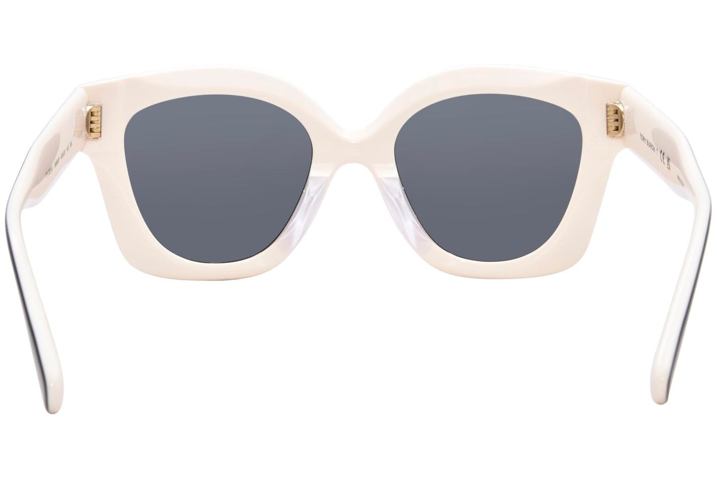 Tory Burch TY 7201U 198887 Black/Ivory Plastic Irregular Sunglasses Grey Lens