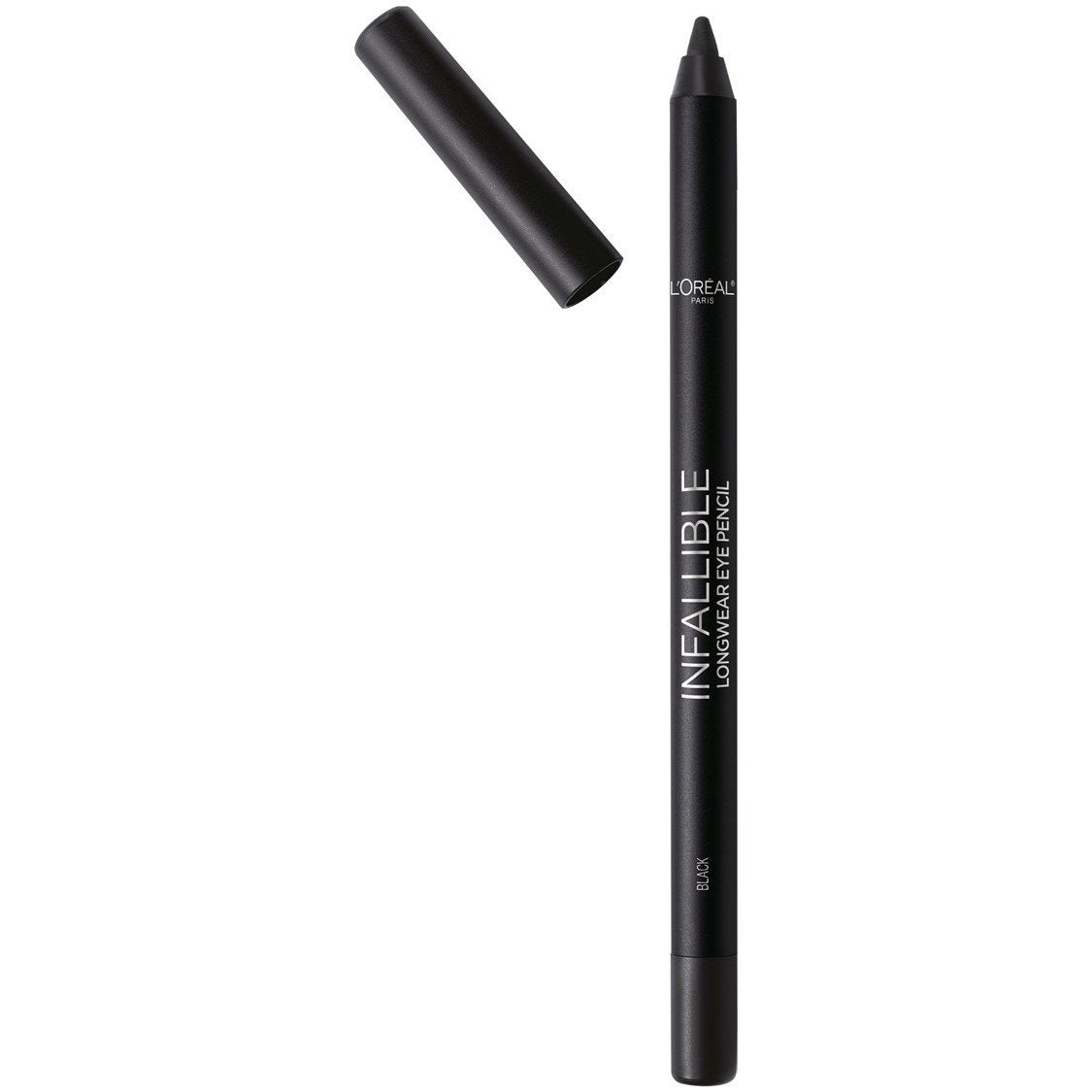 L'Oreal Paris Makeup Infallible Pro-Last Pencil Eyeliner, Waterproof and Smudge-Resistant, Glides on Easily to Create any Look, Black, 0.042 oz., 1