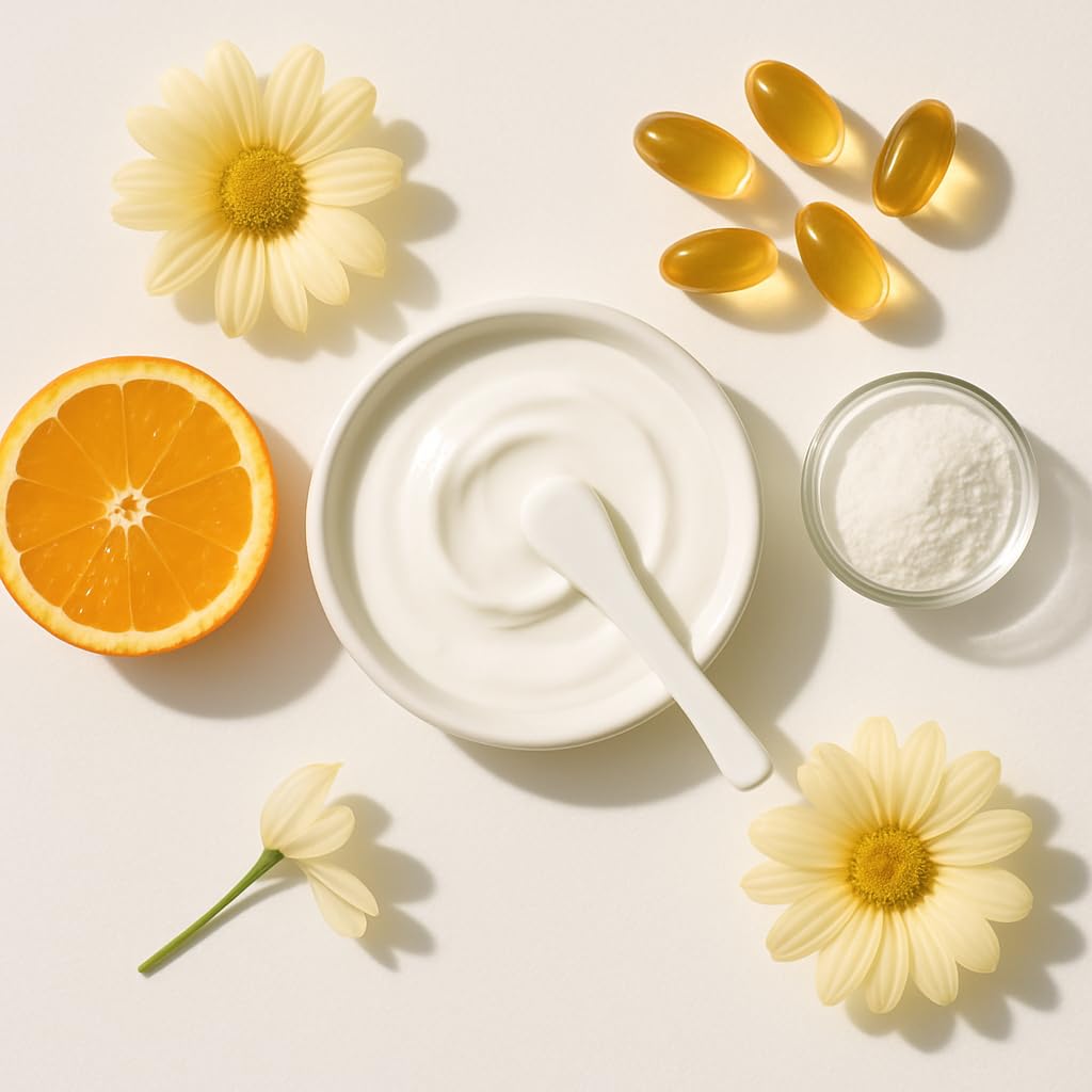 Global Beauty Care Vitamin C - Skin Cream with Niacinamide, AHA & Vitamin E 1.7 fl oz 50ml