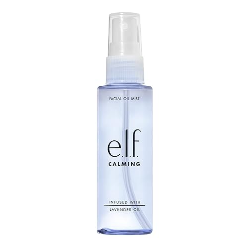 e.l.f. Calming Facial Oil Mist, Essential Oil-infused Facial Mist, Helps Calm The Mind & Body, Mood Booster, Vegan & Cruelty-Free, 2.02 Fl Oz