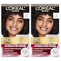 L'Oreal Paris Excellence Crème Permanent Hair Dye, Triple Care Hair Color with Hyaluronic Acid for 100% Gray Coverage, 3 Natural Black, 1 Kit (Pack