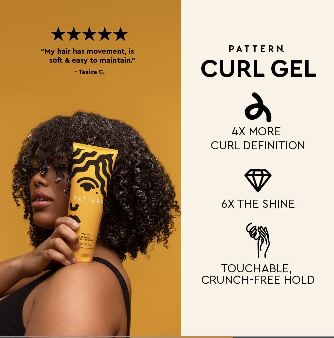 PATTERN Beauty by Tracee Ellis Ross Curl Gel 9.8 fl oz - Definition and Shine for Curlies, Coilies and Tight Textures