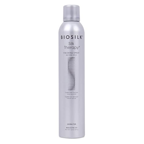 BioSilk Silk Therapy Finishing Spray, Natural Hold, Hairspray for Long-Lasting Styles, Adds Shine & Pliable Hold, Fast-Drying, Weightless