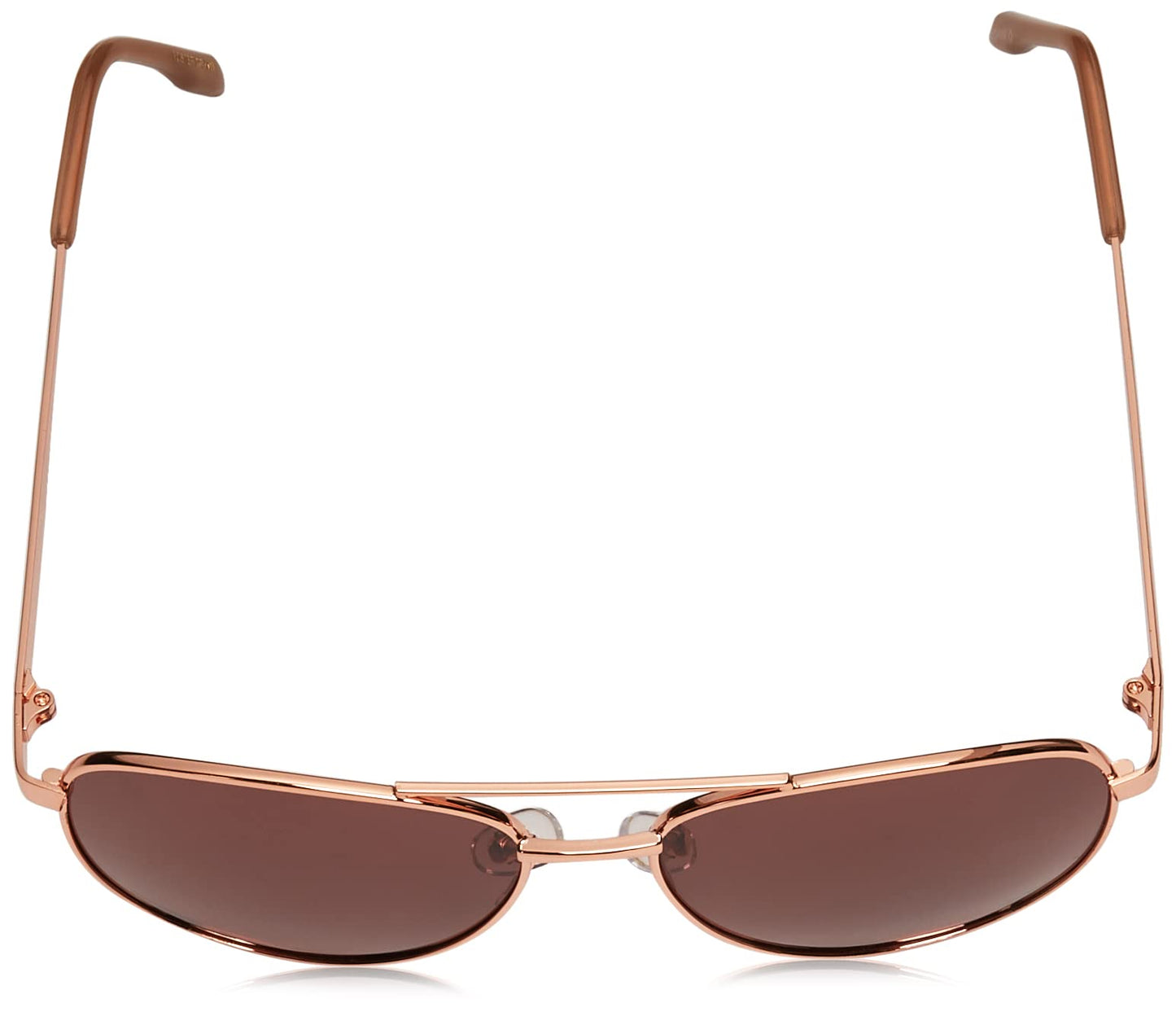 Foster Grant Women's Prelude Aviator Polarized Sunglasses, Gold/Rose POL, 60 mm
