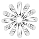 Hotop 50 Pack Snap Hair Clips Hair Barrettes for Kids, Girls and Women, 50 mm (Silver)