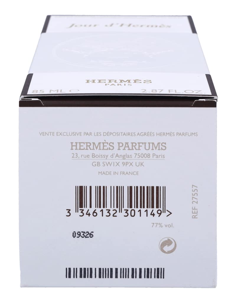 Hermes Jour D'hermes Eau de Parfum Spray for Women, Refillable, 2.87 Fluid Ounce