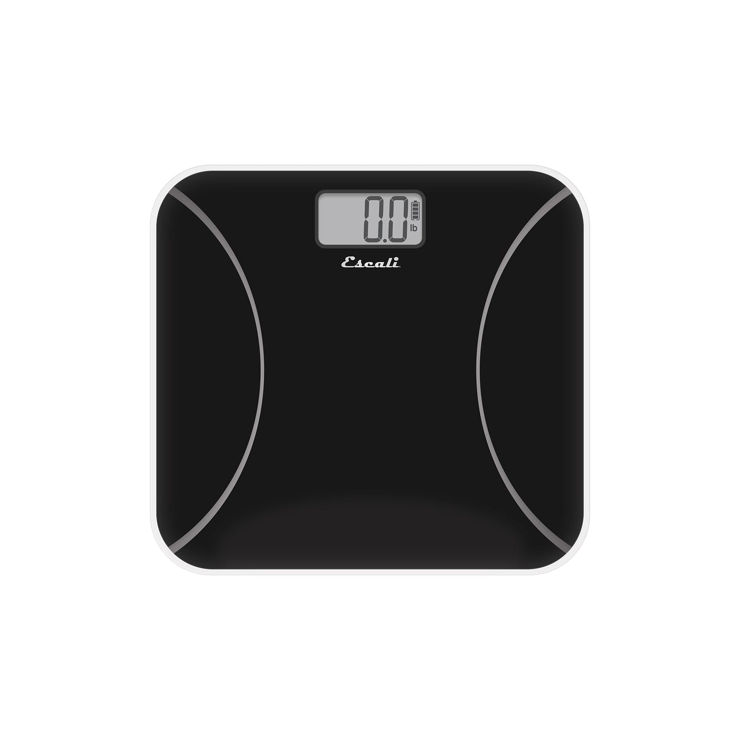 Escali Kinetic Bathroom Scale for Body Weight with Battery-Free Body Scale Design, Black