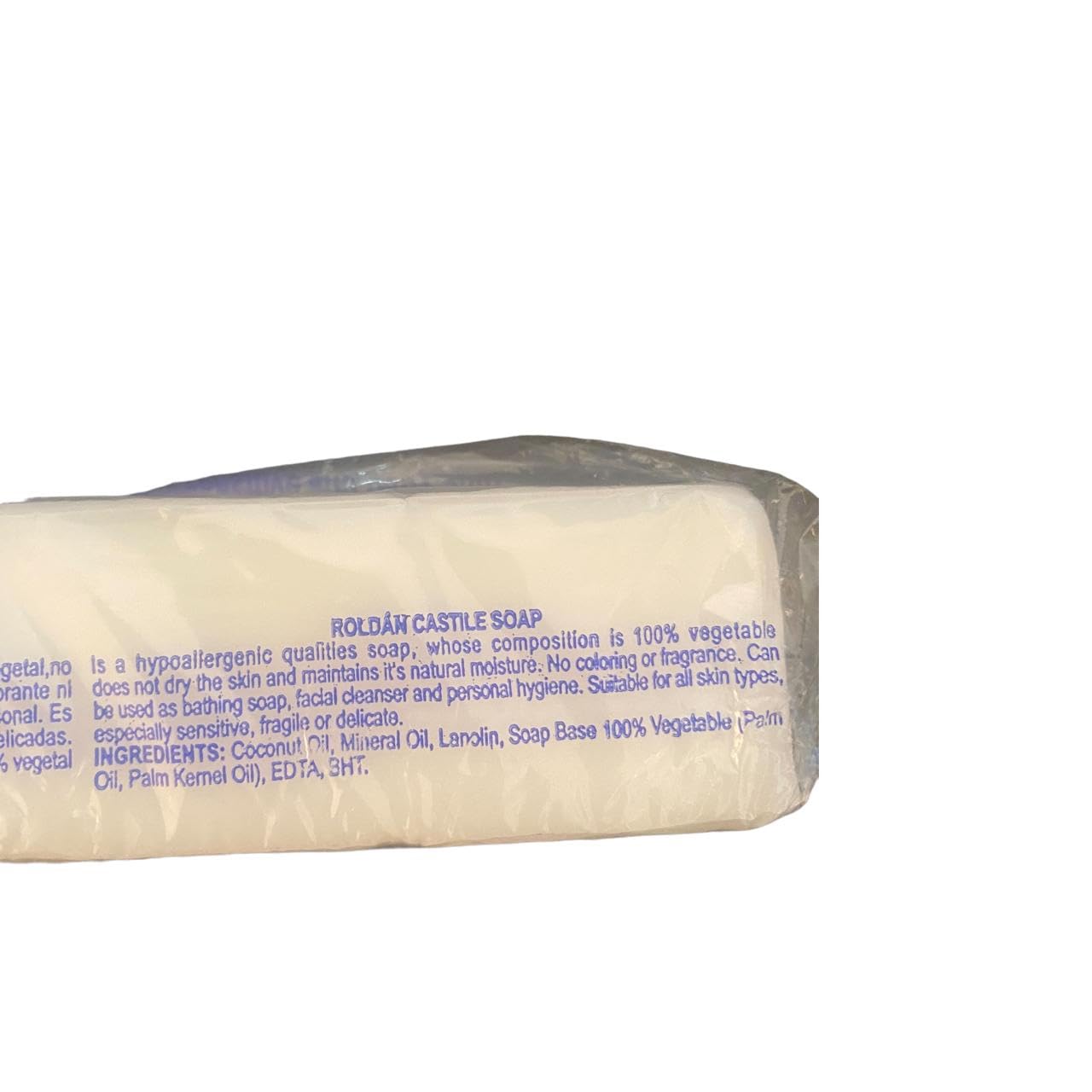 Jabon De Castilla/Roldan Castile Soap -Natural Ideal for Sensitive and Baby Skin-1 Lb