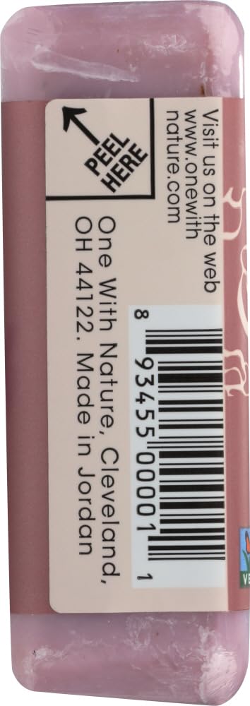 2 Packs of One With Nature Dead Sea Mineral Rose Petal Soap - 7 Oz