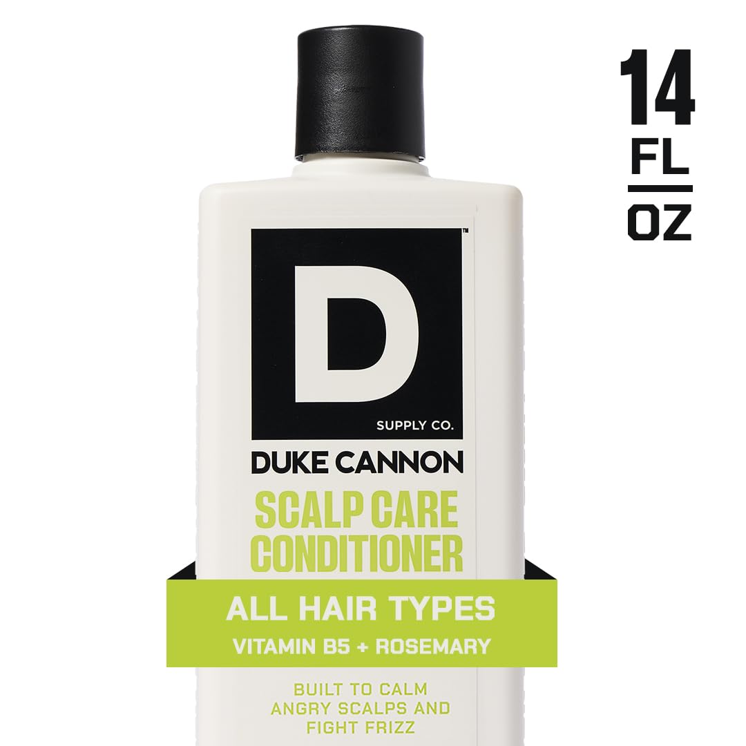 Duke Cannon Superior Grade Scalp Care Shampoo & Conditioner Bundle, 2-Pack, 14 oz Each - Deep Cleansing, Scalp Soothing, Sulfate-Free, Moisturizing