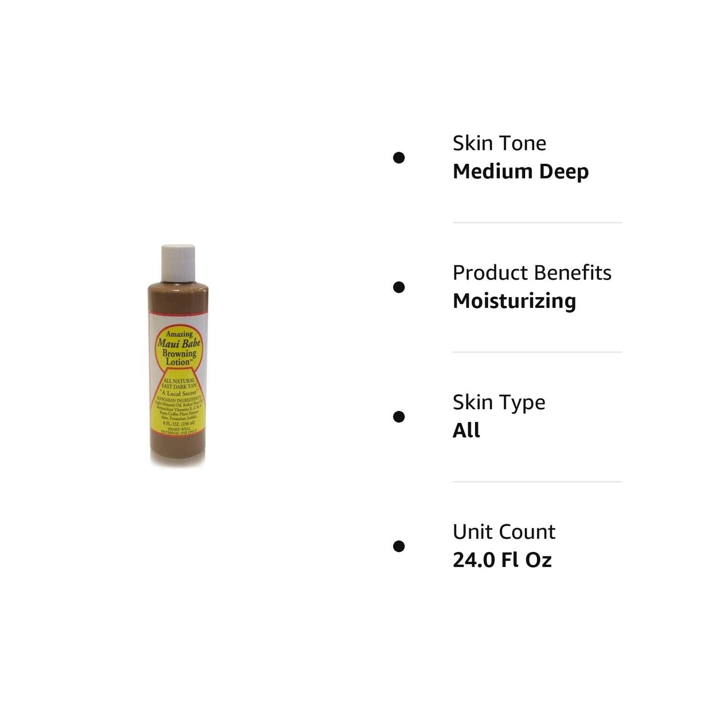Maui Babe - Browning Lotion - 8oz, 3 pack