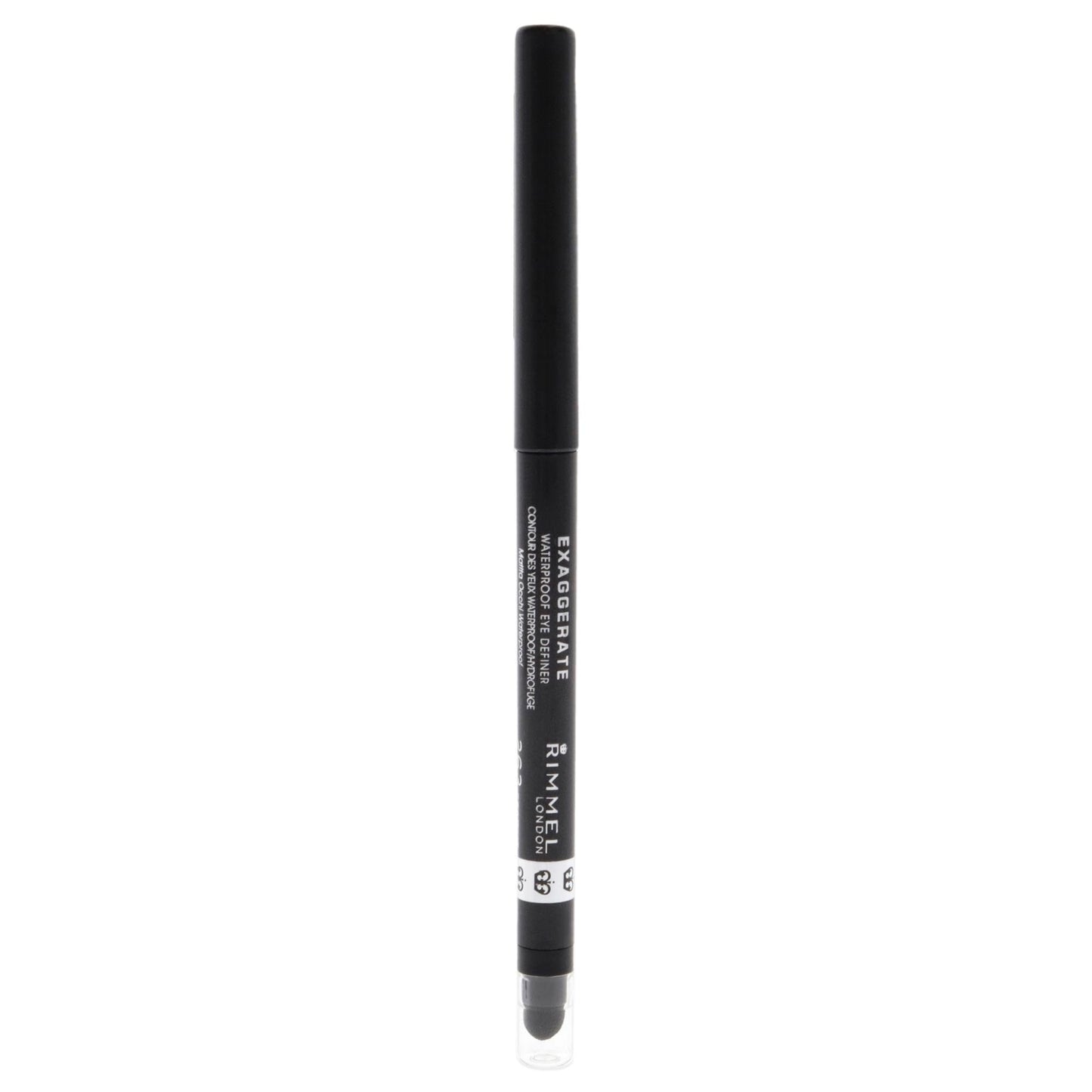 Rimmel London Exaggerate Eye Definer Crayon Waterproof - 263 Starlit Black Eyeliner Women 0.01 oz