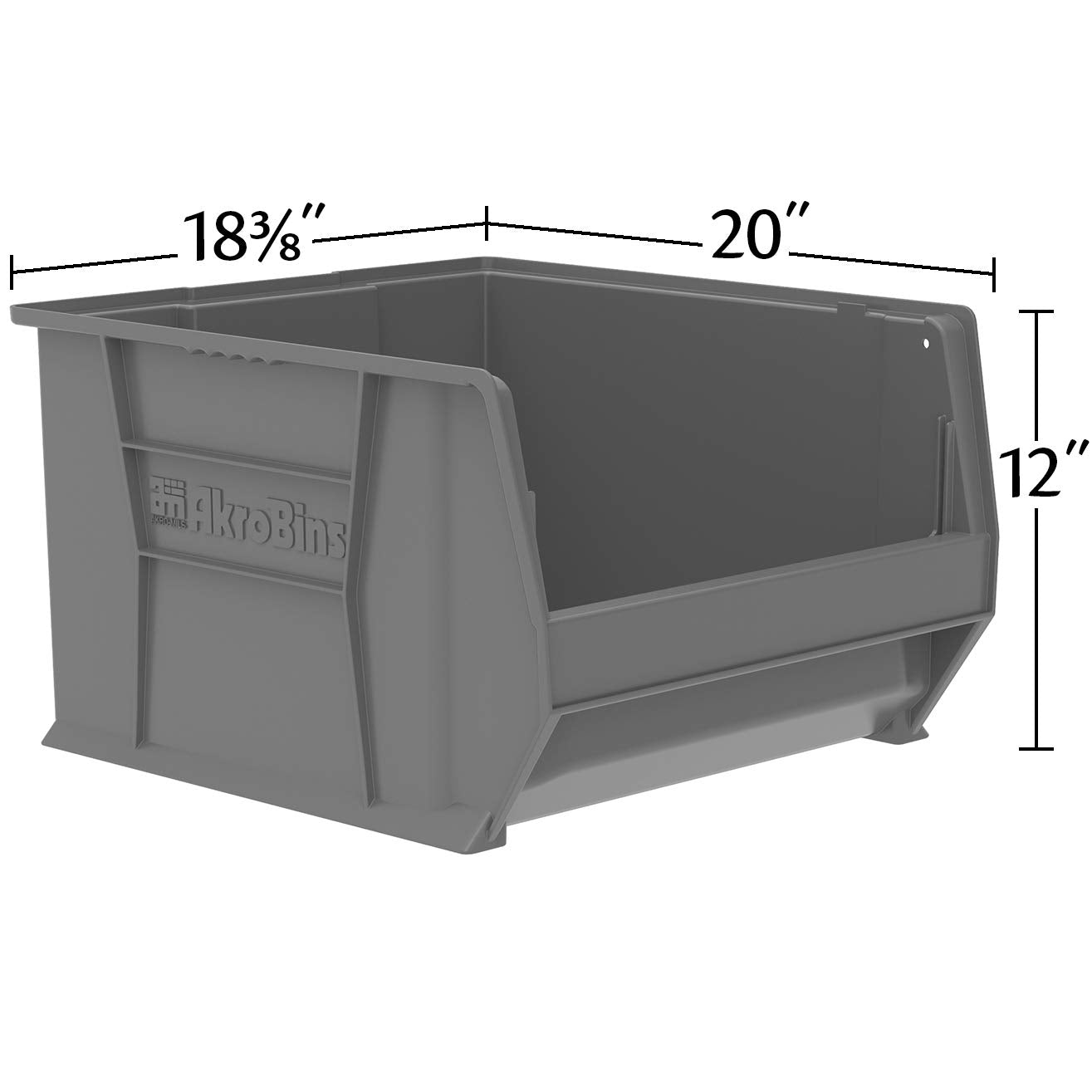 Akro-Mils 30283 Super-Size AkroBins Plastic Storage Bins, Space-Saving Stackable Bins for Garage, Classroom, Warehouse Organization, 20-Inch L x…