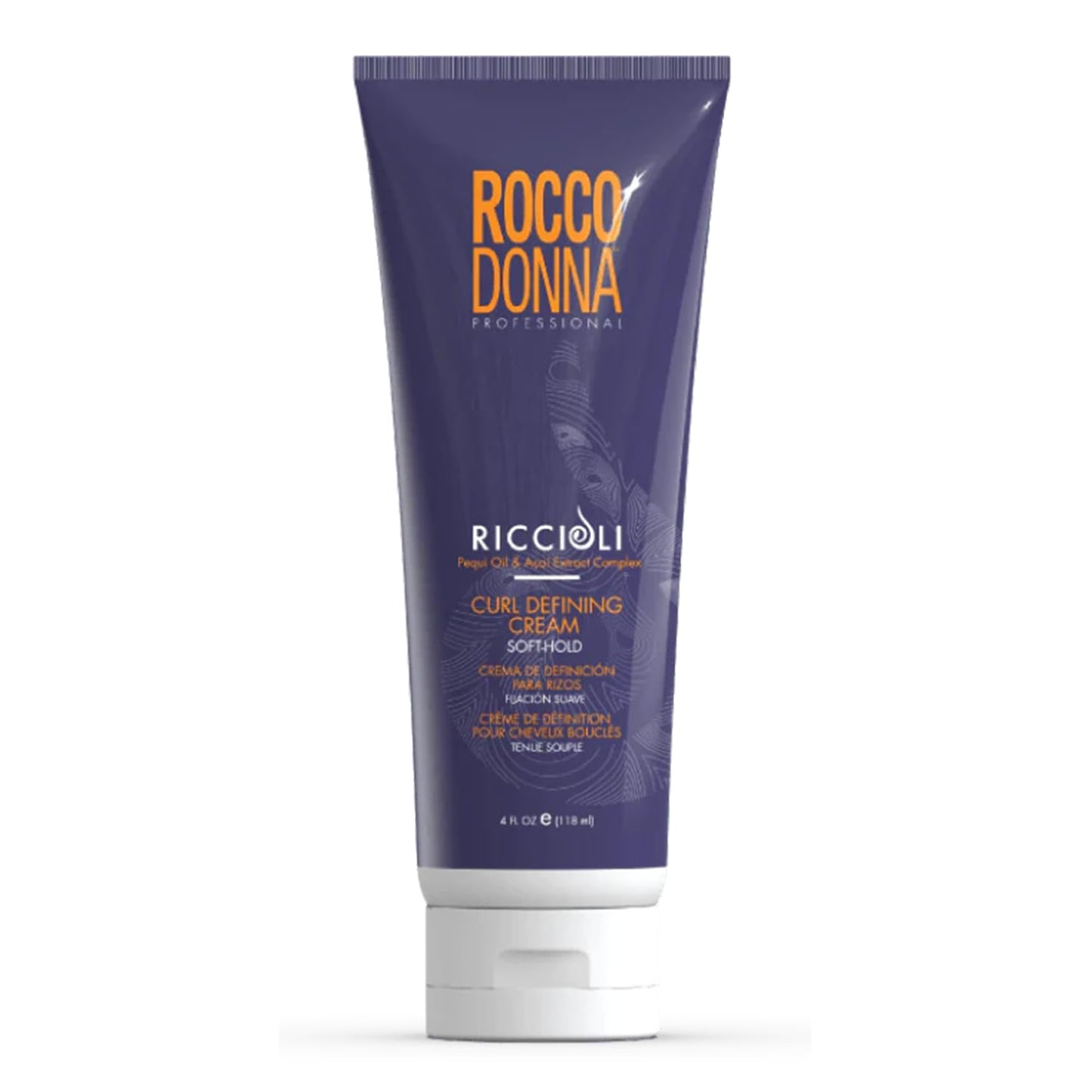 Rocco Donna Curl Defining Cream, Soft Hold, Defines and Moisturizes Curls and Waves, Frizz Control, Natural Look, Riccioli Complex with Pequi Oil