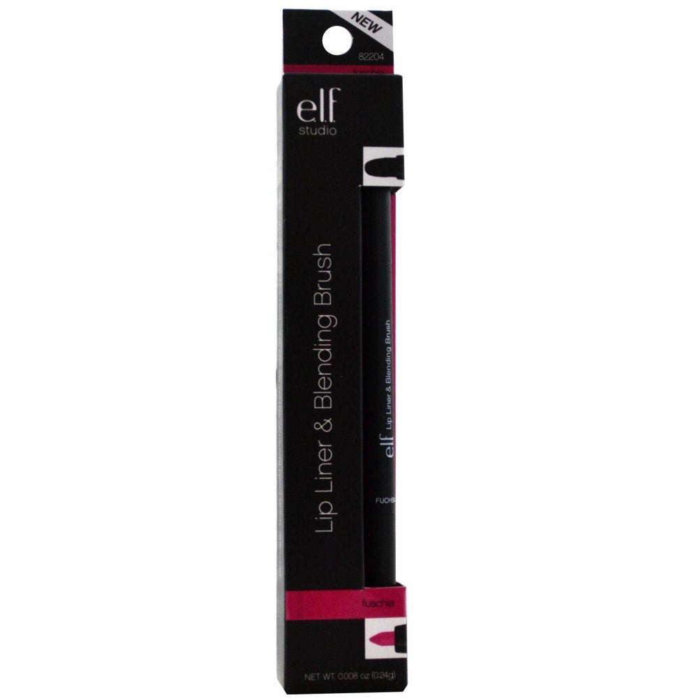 e.l.f. Lip Liner and Blending Brush, Fuchsia, 0.1 Ounce