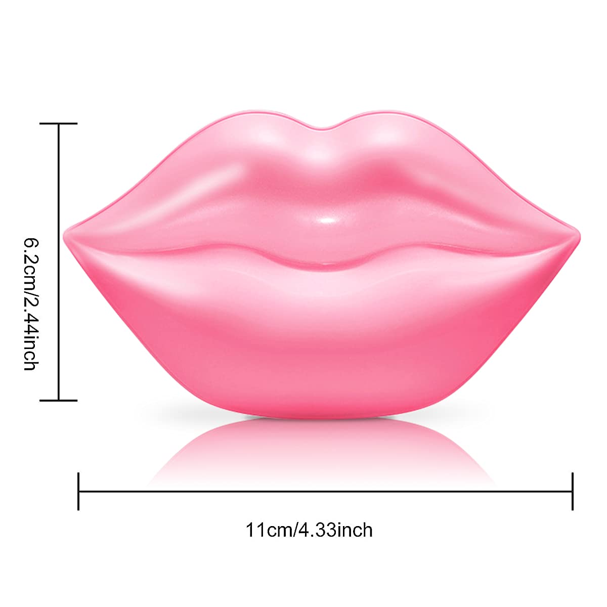 VEZE Lip Masks 20 Pcs, Mask for Dry Lip, Sheets, Collagen Skin Care, Crystal Pads Moisturizing, Anti-Wrinkle, Anti-Aging, Firms & Hydrates Lips, Sleep