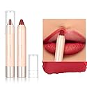 Easilydays Matte Lip Crayon Lipstik Pencil Velvety Creamy Matte Lip Liner, Ultra Matte Lip Color with Smooth Finish, Full Coverage High Pigment