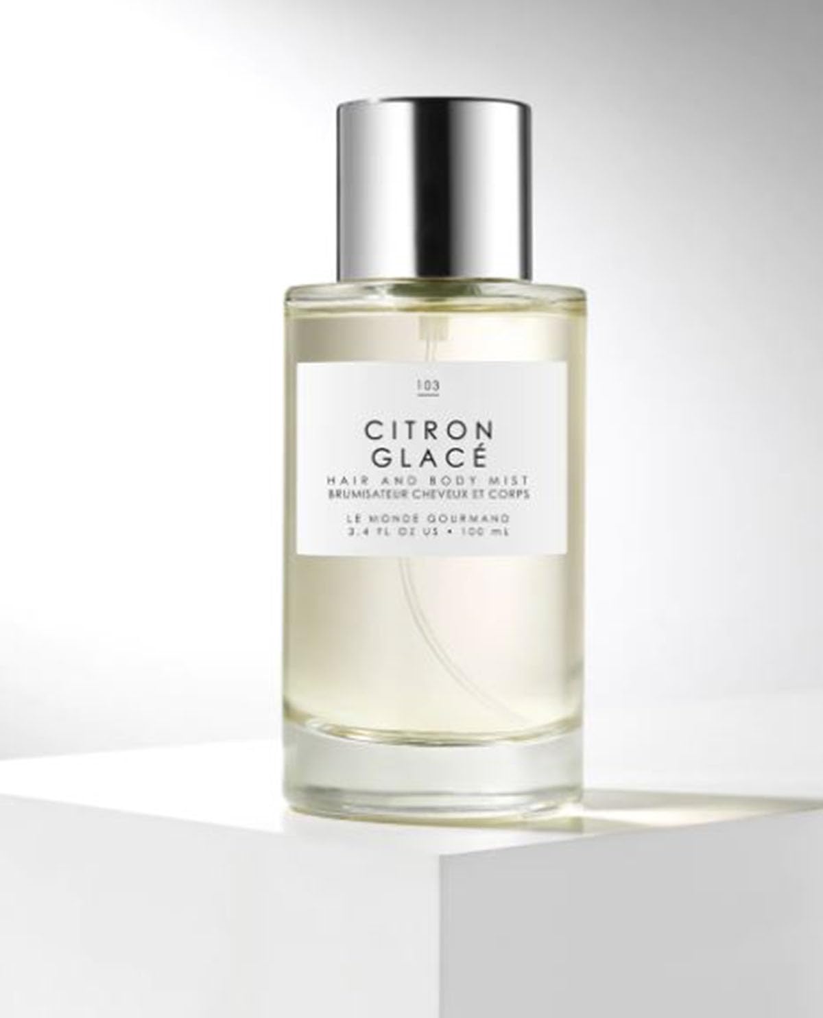 Gourmand Citron Glaze Hair + Body Mist 3.4 Fl.Oz! Blend Of Lemon, Jasmine, and Rock Sugar! Perfumed Hair & Body Mist For All Day Long-Lasting