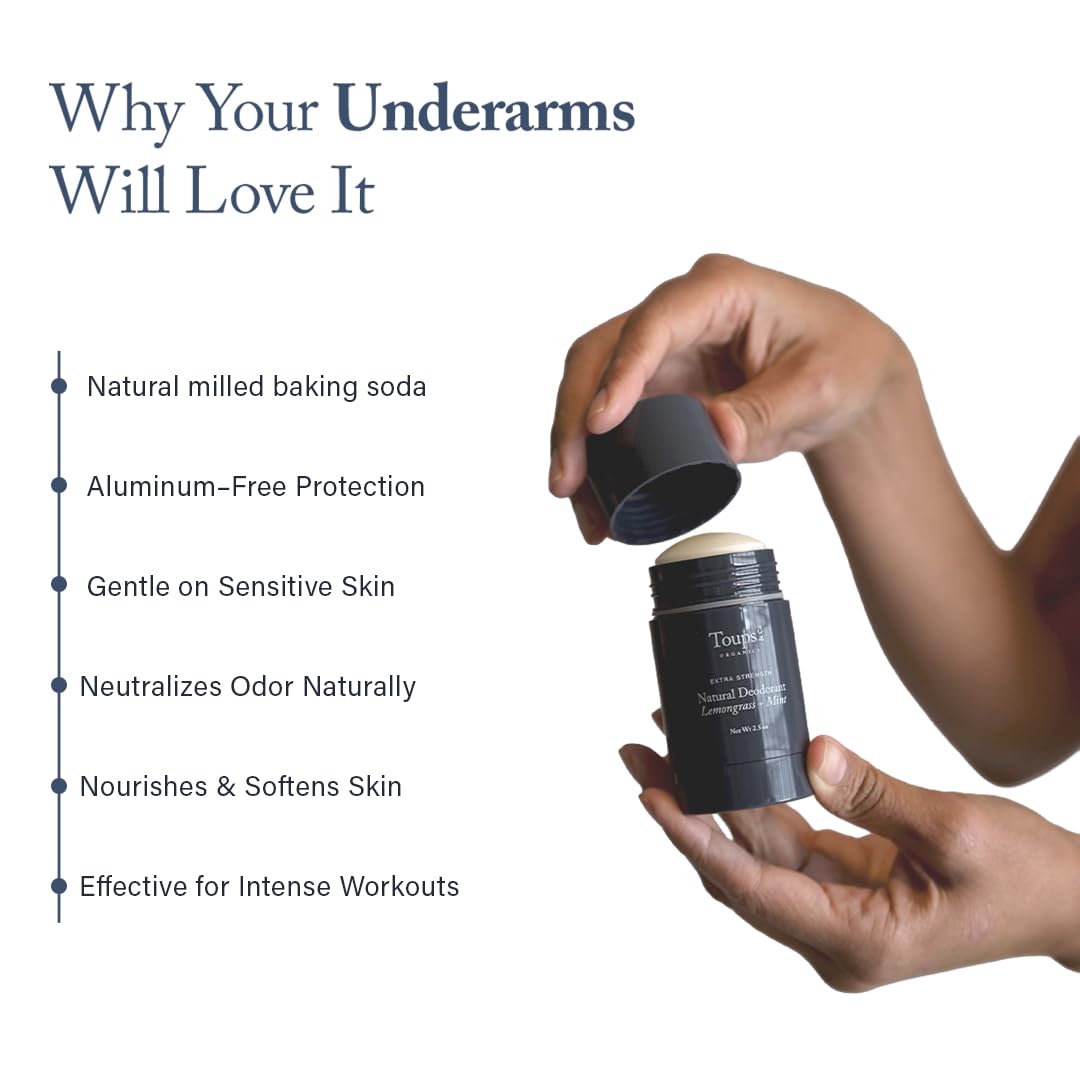Toups & Co Natural Extra-Strength Deodorant-Balsam Fir & Cedarwood - Aluminum-Free Odor Protection - Grass-Fed Tallow & Magnesium - Baking Soda Beauty and Personal Care Toups and Co