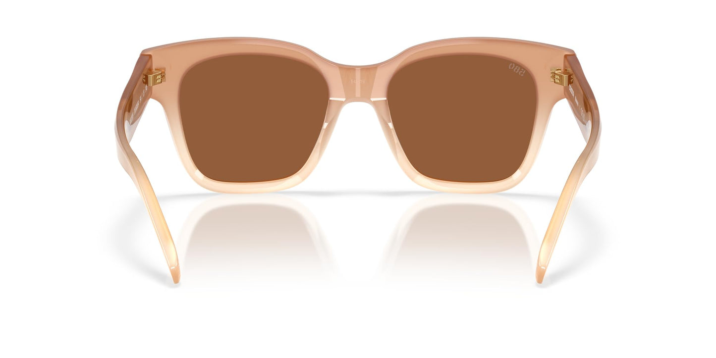 Costa Del Mar Nusa Sunglasses, Sandbar/Copper Silver Mirrored Polarized 580G, 54 mm