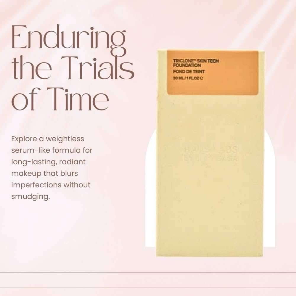 HAUS LABS BY LADY GAGA Triclone Skin Tech Medium Coverage Foundation with Fermented Arnica 210 Light Medium Neutral