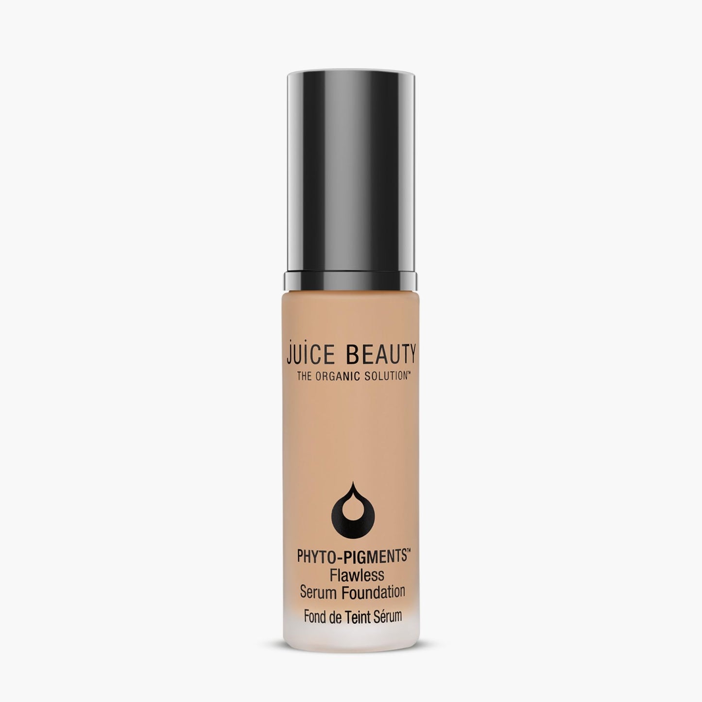 Juice Beauty Phyto?Pigments Flawless Serum Foundation - Non-Comedogenic, Long-Wear & Buildable Medium-to-Full Coverage - Vegan, Clean Hydrating Liquid Makeup for All Skin Types, 30 mL, 10 Naked Beige