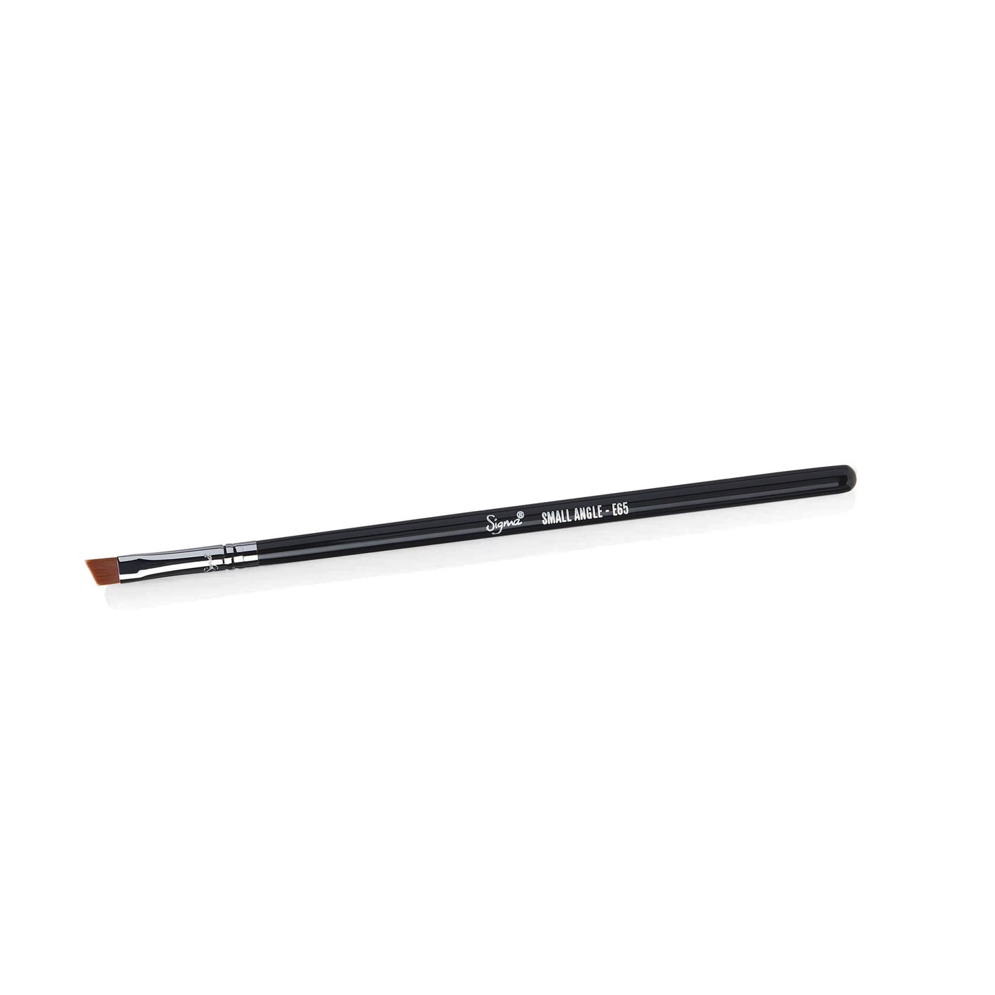 Sigma Beauty E65 Small Angle Brush - Use for Winged Eyes or Brow - Precision Angled Brush for Gel or Powder Products - Create Precise Lines & Strokes