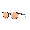 Oakley Women's OO9474 Spindrift Round Sunglasses, Matte Brown Tortoise/Prizm Rose Gold, 52 mm