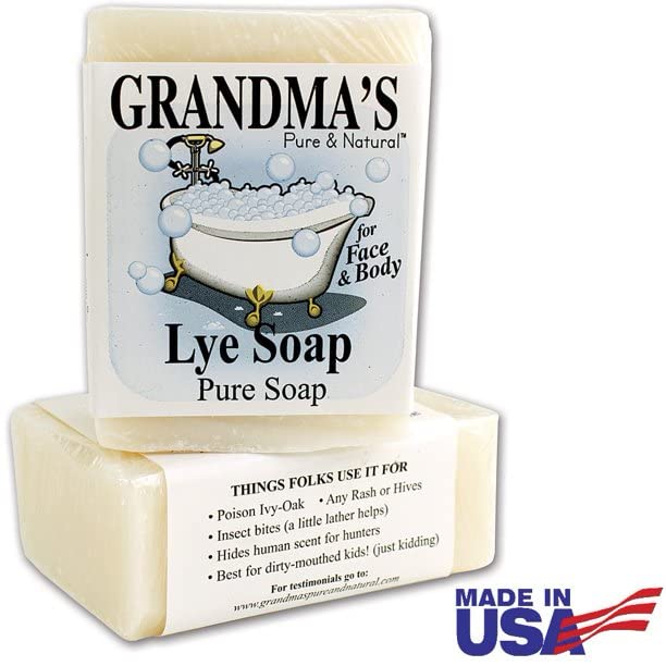 Grandma's Lye Soap/Set of Four BIG 6+ oz. Bars