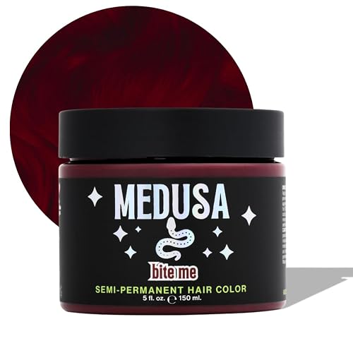 Medusa Semi-Permanent Hair Color, Vegan and Cruelty-Free Hair Dye, Last up to 24 Washes, Non-Damaging Conditioning Hair Color (Bite Me, 5 fl oz)