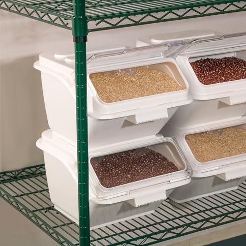 Winco IB-10S Stackable 10 Gallon Ingredient Bin Beige