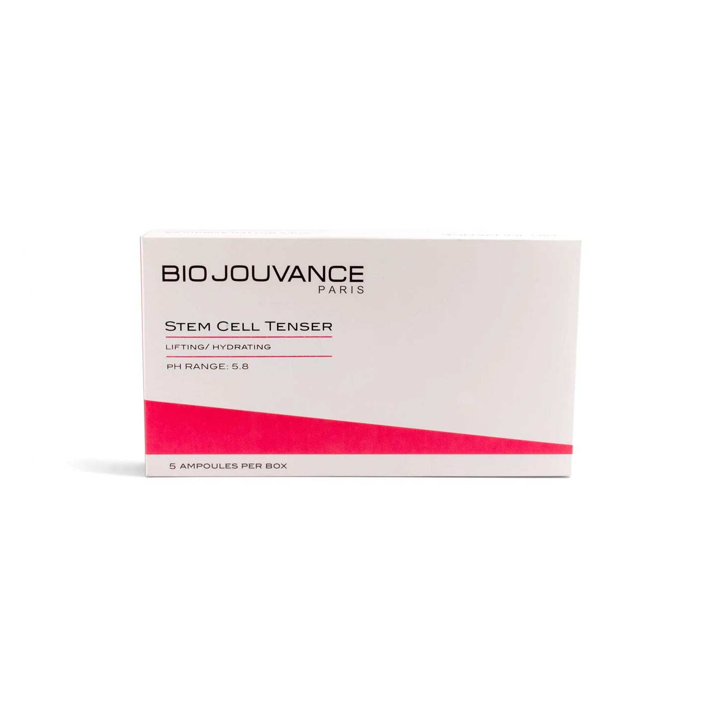 BIO JOUVANCE PARIS - Stem Cell Tenser (Non Frozen) 5 Pack 4.5ml - Collagen Synthesis with Stem Cells Extracted from Plants - Facial Skin Care