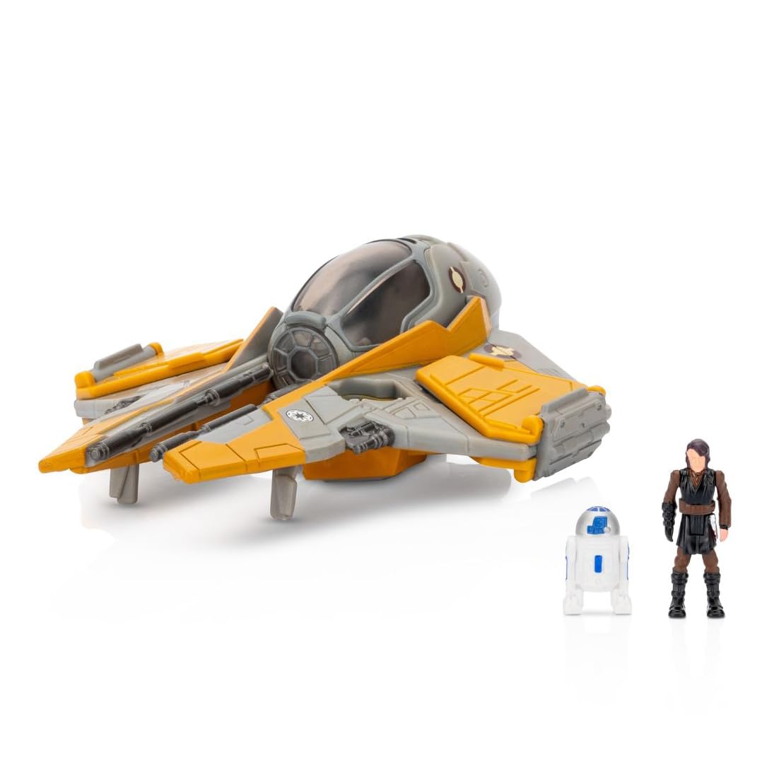 Star Wars Micro Galaxy Squadron Anakin's Jedi Interceptor (Armada Edition) Mystery Bundle - 3-Inch and 2.5-Inch Vehicles with Accessories (Amazon Exclusive)
