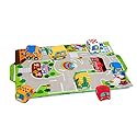 Melissa & Doug Take-Along Town Play Mat (19.25 x 14.25 inches) with 9 Soft Vehicles