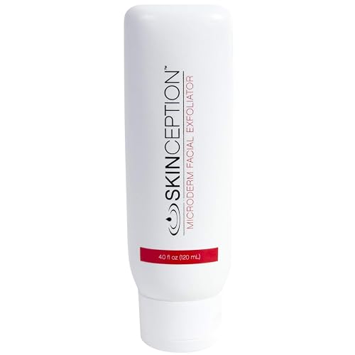 Skinception Microderm Facial Exfoliator - Fruit Enzyme Face Exfoliating Treatment - Gentle Microdermabrasion for Dead Skin Removal, Pore Cleansing