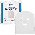 ForPro Professional Collection Precut Gauze Facial Mask, 100% Cotton Gauze, for High Frequency Facial Treatments and Masks, 100-Count