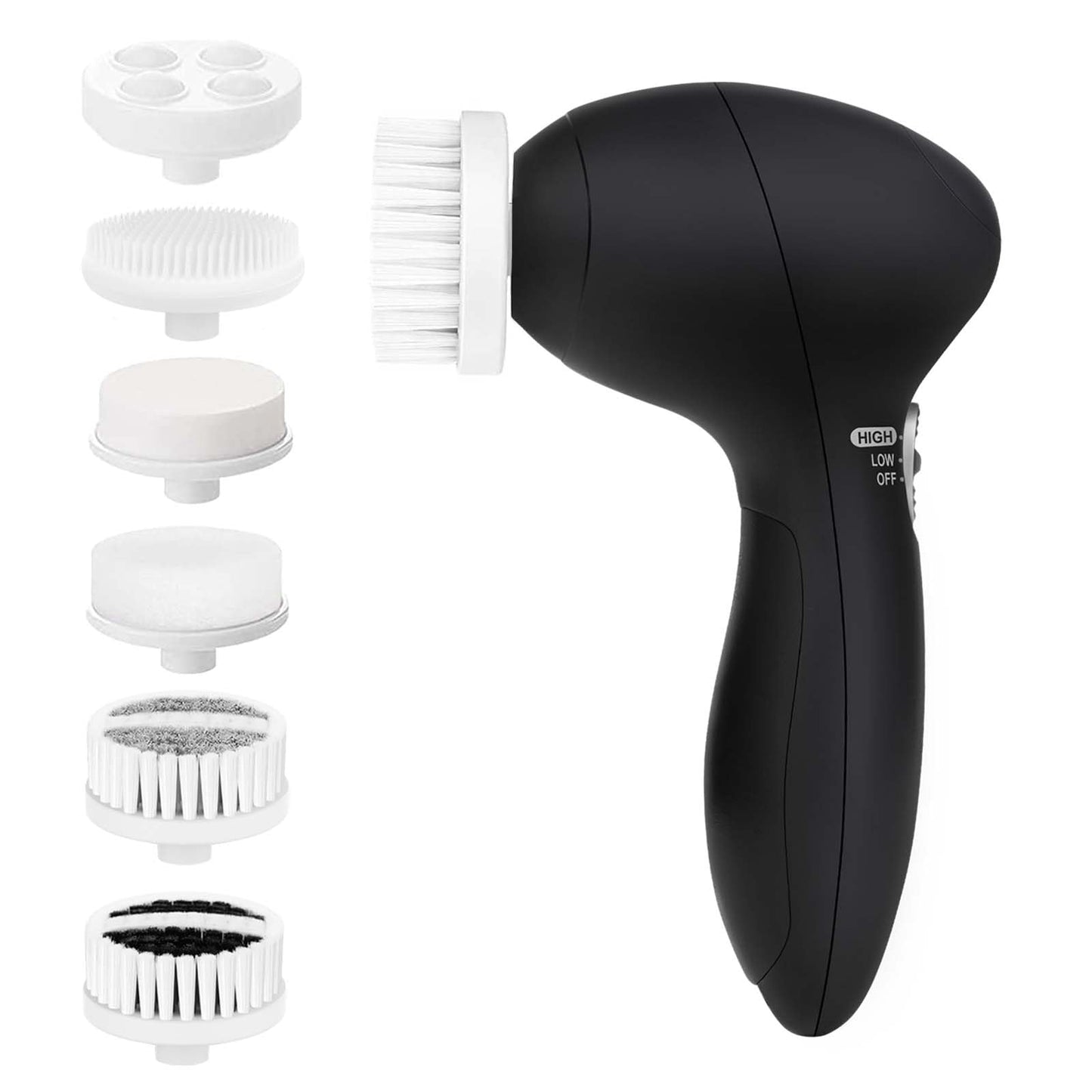 Facial Cleansing Brush Face Scrubber: CLSEVXY Electric Face Spin Cleanser Brushes with 6 Brush Heads for Deep Cleansing, Gentle Exfoliating, Removing Beauty and Personal Care CLSEVXY Default Title
