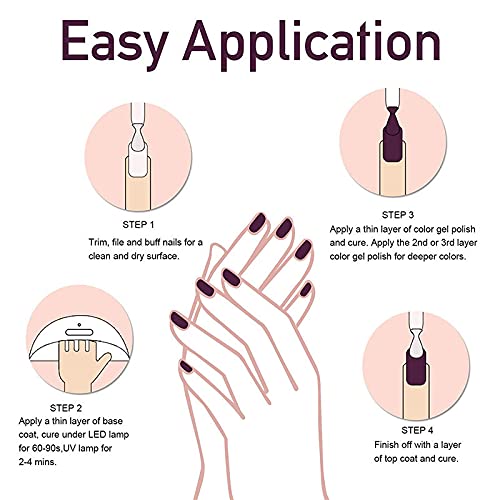 Meitawill Gel Nail Polish - 15ml Eggshell Gel Polish, Soak Off, Ideal For Salon & DIY