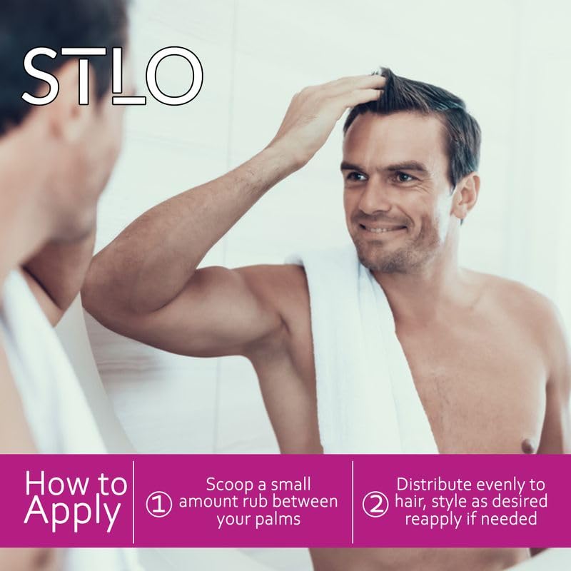 STLO Gloss Finish Styling Gel - Flexible Strong Hold No Flakes - Moisture Lock for Healthy Hair - 10 Oz