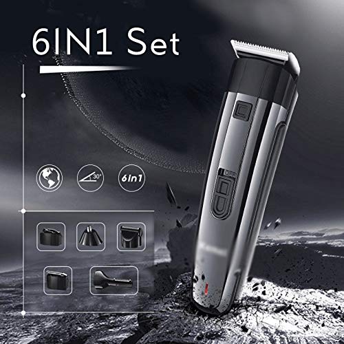ZUIAI 6 in 1 Trimmer Professional Cordless Beard Trimmer Men's Hair Clipper Rechargeable Hair Cutting Machine Electric Beauty and Personal Care ZUIAI