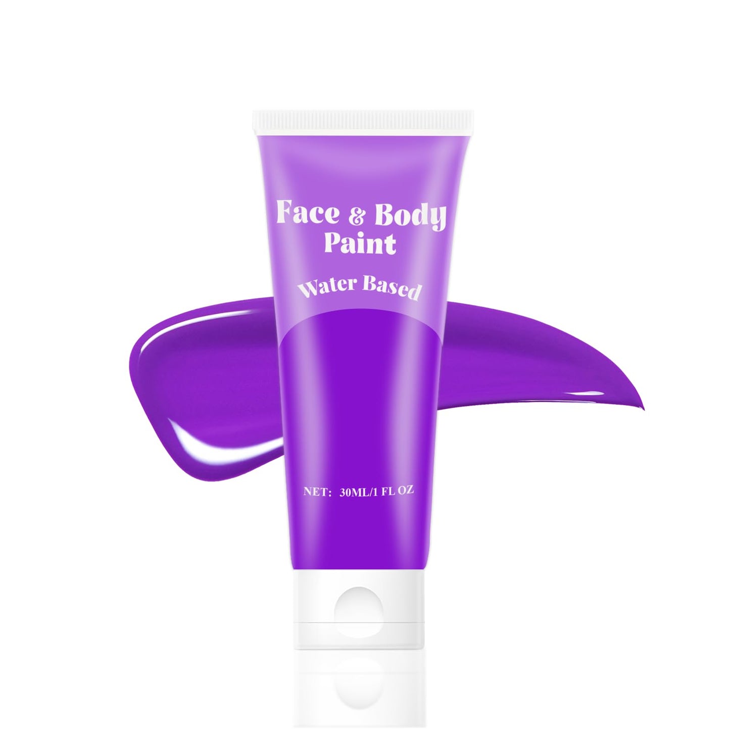 Purple Face Body Paint,Water Based Face Painting Special Effects,Full Coverage Cream Body Paint for Adults Halloween Costume Cosplay SFX Zombie