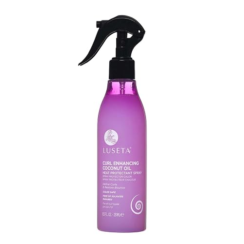 Luseta Curl Enhancing Heat Protectant Spray Define Curls & Resotre Bounce for Curly and Wavy Hair,Protect Hair from Heat Damage,Frizz-Free for Women