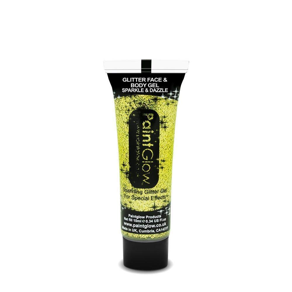 Paint Glow Holographic Fine Face & Body Glitter Gel (Gold)