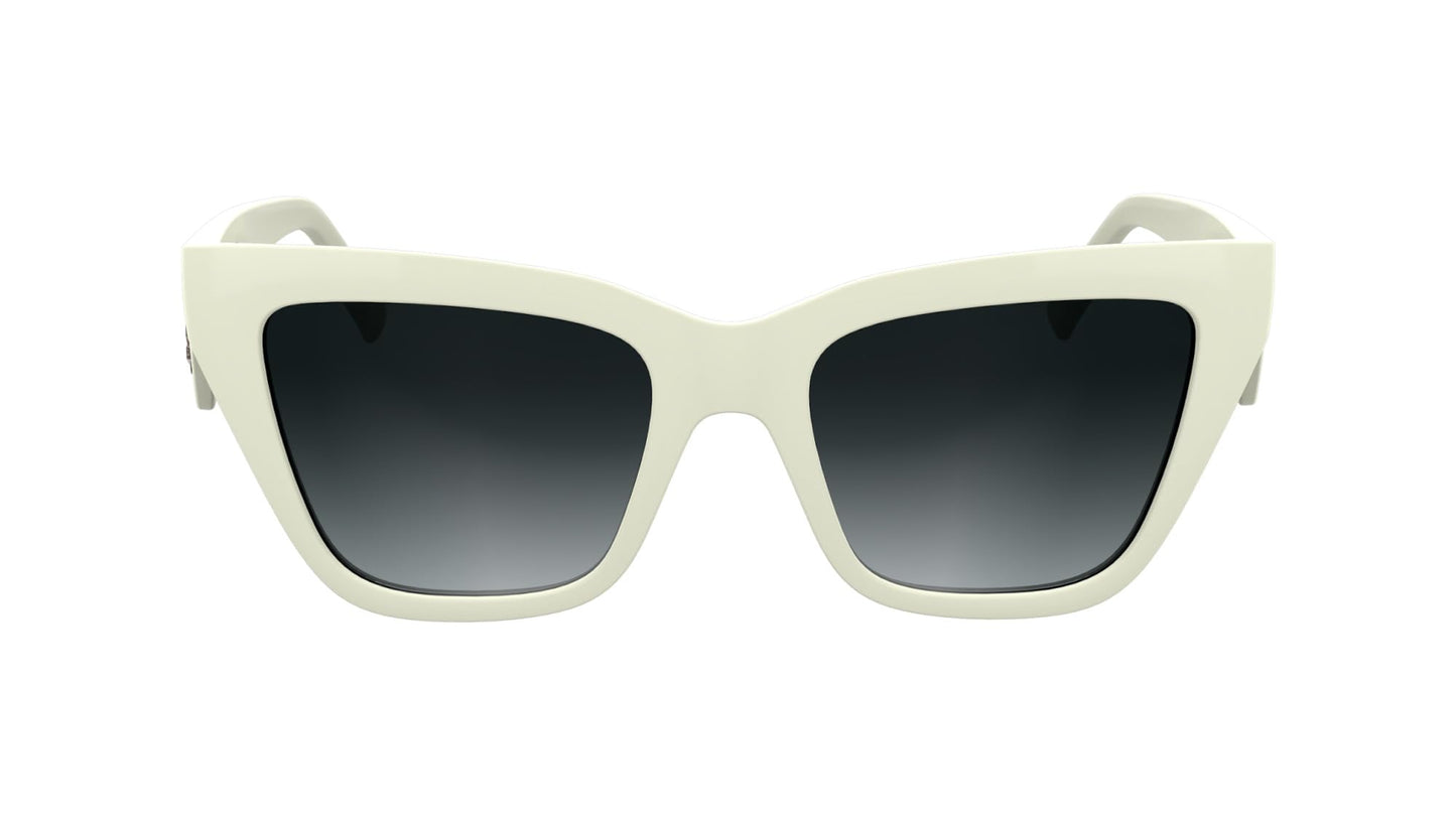 KARL LAGERFELD Women's Sunglasses KL6184S - White with Gradient Grey Lens