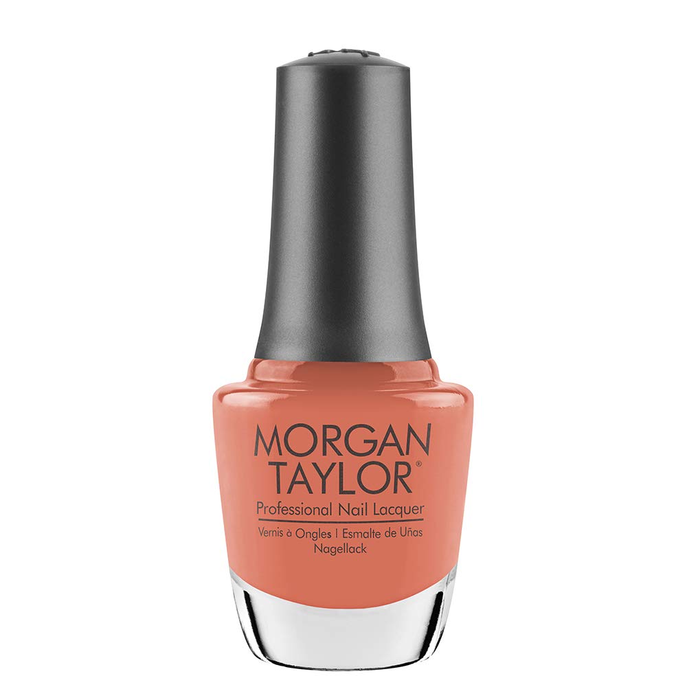 Morgan Taylor Nail Lacquer (Perfect Landing) Coral Professional Lacquer, Vibrant, Chip-Resistant, Fast-Drying, Long-Lasting, High-Shine, Perfect