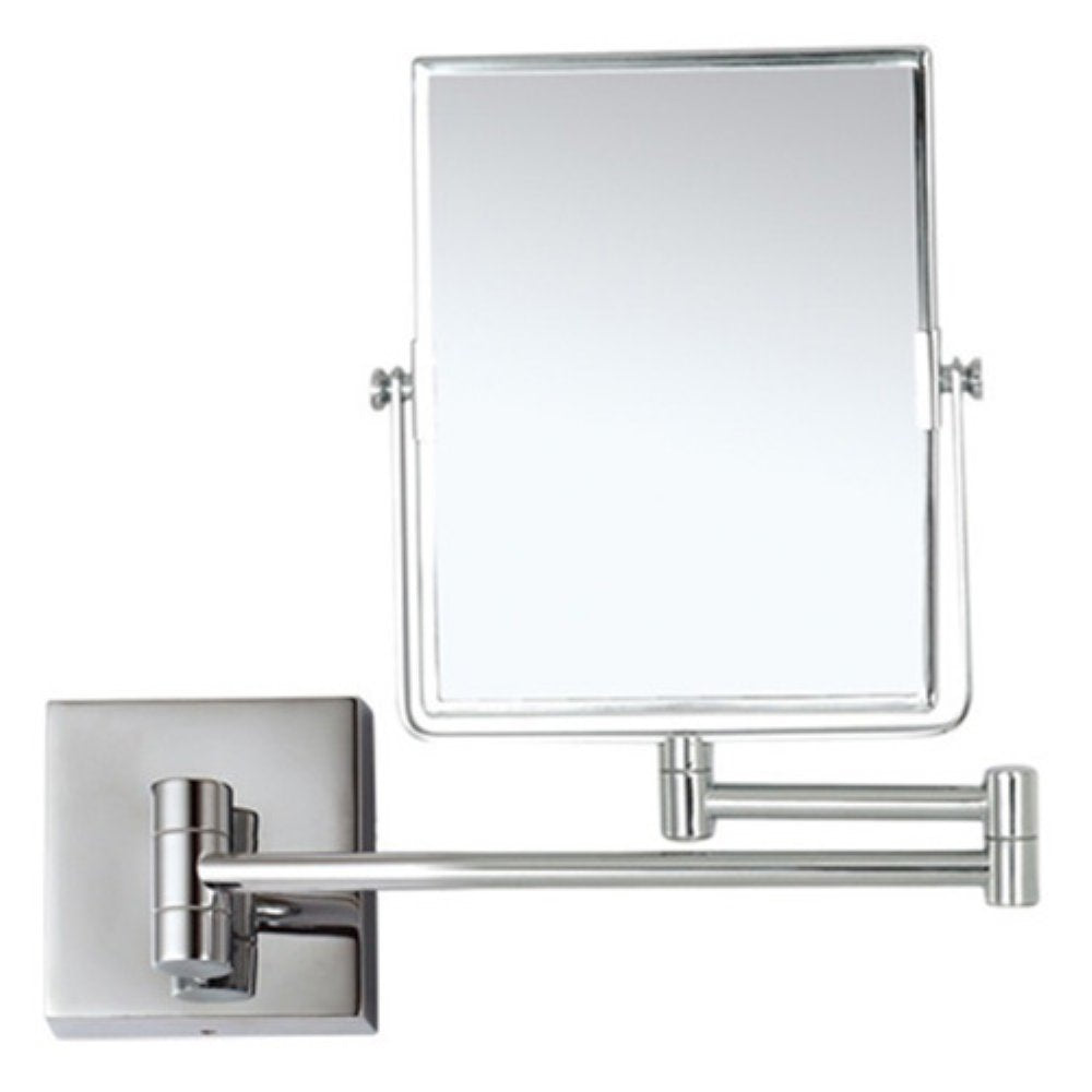 Glimmer Nameeks AR7721-CR-3x Wall Mounted Makeup Mirror, 5" L x 6.3" W