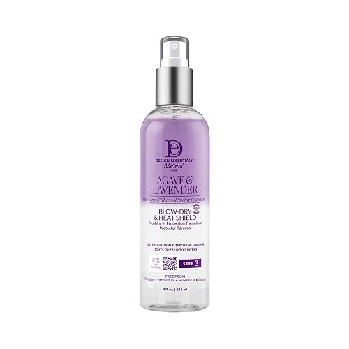 Design Essentials Agave & Lavender Moisturizing Blow-Dry & Styling Primer, 8 Ounce